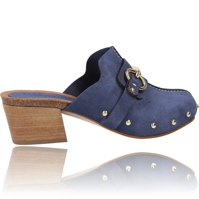 Zapatos Zuecos de Piel para Mujer de Weekend 16225 Aveiro